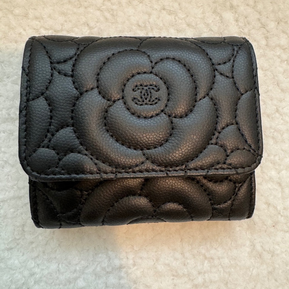 **SOLD** Chanel Camelia Trifold Wallet